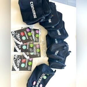 Converse pouches and pins